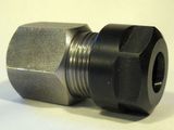 Precision Machining Steel AC /DC Hex Adapter for Coaxial Connector