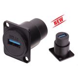 D Type Connector USB 3.0 to USB for 19 Panel Mount Chassis Connectors
