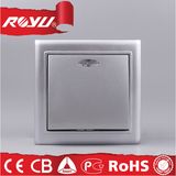 CE Certificate PC Material Silver Painted Electric Switch