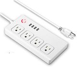 WiFi Smart Power Strip Socket Works with Amazon Alexa and Google Home