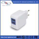 EU Plug Dual AC Wall Charger for Mobile Phone