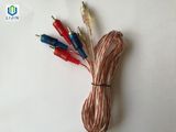 Transparent RCA Cable 3 Male to 3 Male