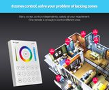 New Design and Popular 8-Zone RGB+CCT Smart Panel Remote Controller (B8)