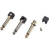 Free Solder Screw Type 6.35mm Connector 1/4 Mono Plug (TC-224)