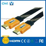 Multi-Color Overmolding Flat HDMI 19pin Plug-Plug Cable