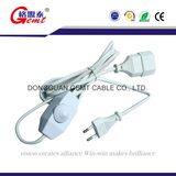 Ce Approval European Lamp Power Cord with Dimmer Switch with Socket Shutter