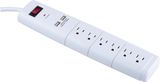6 Outlets Surge Protector Power Strip with 2 USB Charging Ports Max 2.1A