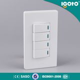 4 Gang 1 Way WiFi Remote Control Wall Socket Switch