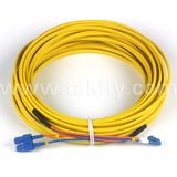 Ruggedised Flat Twin Duplex Fiber Optic Patchcord
