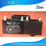 Cbb61 Fan Capacitor, Black Color Case, Square Type, 370VAC