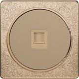 Pattern Design 	British Standard One Gang Internet/Telephone Socket Flat