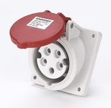 16A 3P+N+PE IP44 Panel mounted socket(Angle) (MN1541)