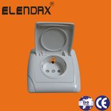 Elendax Flush Mounted Wall Safety-Locked Grounded Socket Outlet (F3510)