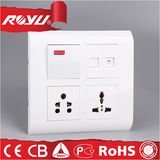 Multifunctional 3-Gang Socket Outlet, Indoor Household Multi Purpose Socket