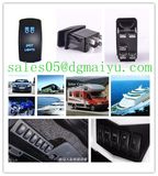 5 Pins Laser off-Road Lights Rocker Switch 20A 12V on/off LED Light Blue Red Orange Green Optinal