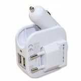 Double USB Creative Car Charger with Phone Charger