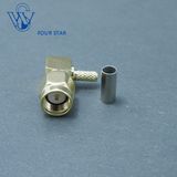 SMA Connector Male Plug Right Angle Crimp for Rg316 Cable
