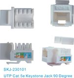 Cat5e UTP Keystone Jack 90 Degree