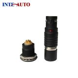 M12 1b Metal Circular Connector with Black Chrome Plated