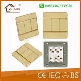 3gang Wall Switch Metal Clad Wholesale Flat Type