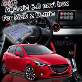 Android 6.0 GPS Navigation Box for Mazda 2 Demio Mzd Connect Video Interface Knob Control Waze