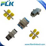 Metal Fiber Optic Adapter Sc/LC/FC/St Upc/APC Singlemode Multimode Simplex Duplex with Flange