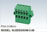 Double Level Pluggable/Plug-in Terminal Blcok Connector with Screws (WJ2EDGKHM-5.08)