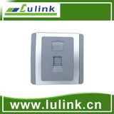 Best Price Single Port 86 Faceplate (Sliver Plating) Socket
