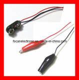 Hard PVC Battery Snap with Alligator Clip for PP3 or 9V Battery Cells
