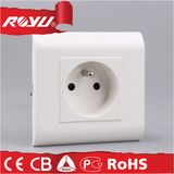 Module Design PC Material Grounding 2p+T French Type Socket