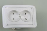 European Double Socket Outlet with Protection 2102X