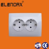 European Double Socket with Grounding (F9210)