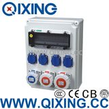 Qixing Plastic Power Combination Socket Box MCB Panel Socket