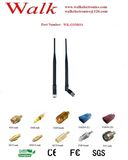 High Gain GSM GPRS Rubber Antenna, AMPS Quad Band Antenna, SMA Male Straight Connector, Foldable