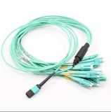 MPO-LC Fanout 12core Mini Round 3.0mm Fiber Optical Patchcord