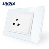 Livolo Us Wall Socket with 1gang Push Button Switch Vl-C9c1us1K-11
