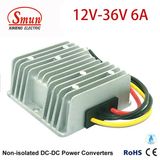 Waterproof Non-Isolated 12VDC to 36VDC 6A 216W DC-DC Boost Converter