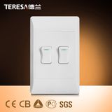 Electrical 2 Gang Lighting South Africa Wall Switch and Socket