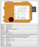 Electric Chain Hoist Remote Control F24-10s Wireless Industrial Radio Remote Controller