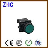 N/O Self Lock Green Flush Pushbutton Switch