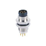6pin M8 Male Rear Fastened Panel Connector with Ce Certification