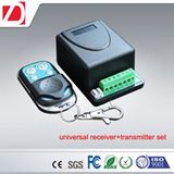 Universal Receiver with 2 Channels Garage Door Radio Transmitter and Receiver Kit