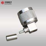 Crimp Type Right Angle Male N RF Connector for LMR195/3D/50-3