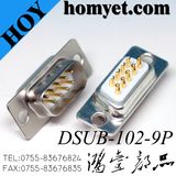 D-SUB Gold Plated dB9pin Male Connector, Solder Type Connector