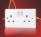 13AMP 2 Gang BS 1363 Switched Socket, Double Pole