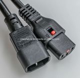C13 / C14 IEC Power Cord Male Female Wire Locking