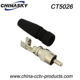 RCA Male Solderless Connector with Boot for CCTV System (CT5026)
