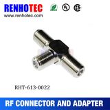 Three F Female Connector Adapter