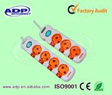 3/4/5/6 Ways European Standard Power Sockets with Independent Switch