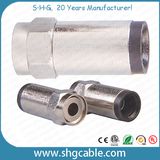 F Compression Connector for RF Coaxial Cable Rg59 RG6 Rg11 (F047)